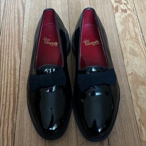 Allen Edmonds Men's Ritz Tuxedo Patent Leather Loafers Black Sz 7.5 EUC